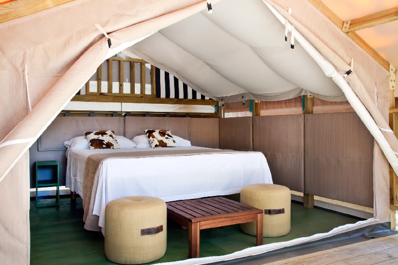 Interno Mini Lodge Tent - Camping Maremma Sans Souci