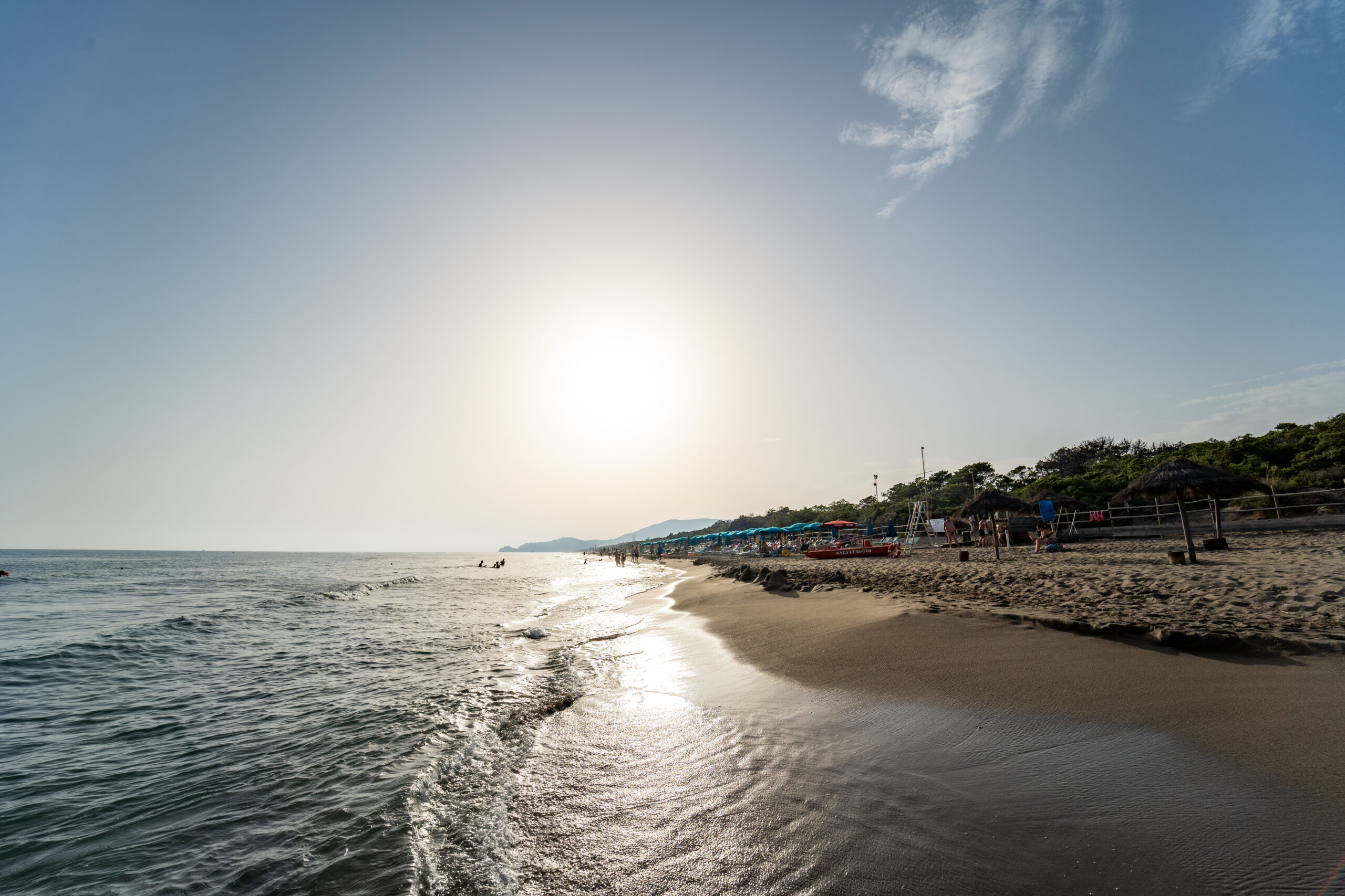 The beach of the Camping Village Maremma Sans Souci